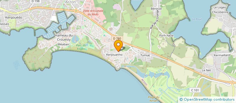 localisation de l'entreprise SYND COPR REMPARTS DE KERJOUANNO  ARZON