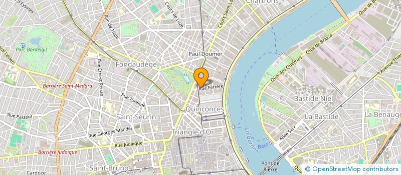 localisation de l'entreprise SYND COPR RES 27 R FERRERE  BORDEAUX