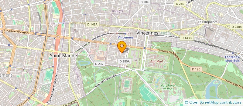 localisation de l'entreprise SYND COPR RES ARGONAUTES PARKING à VINCENNES