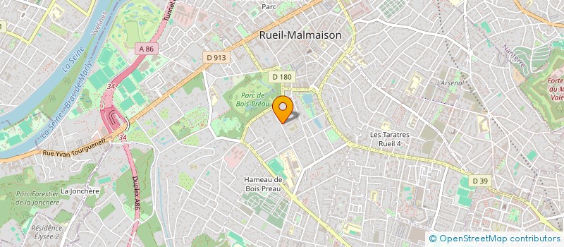 localisation de l'entreprise SYND COPR RES BARONNE DUPIN 23 R G SAND à RUEIL-MALMAISON