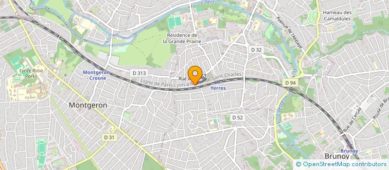 localisation de l'entreprise SYND.COPR. RES CLOS DES PEINTRES 2 A 18  YERRES