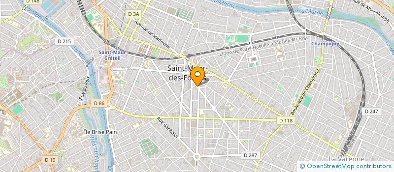 localisation de l'entreprise SYND.COPR. RES. CONCORDE 47 AV. DE BONNE à SAINT-MAUR-DES-FOSSES