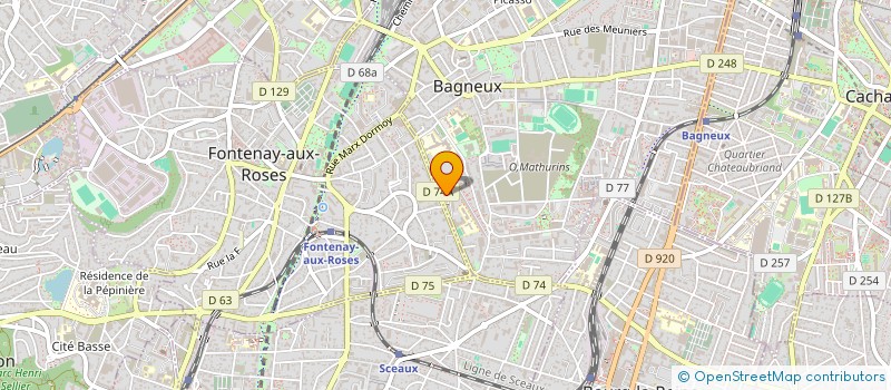 localisation de l'entreprise SYND COPR RES COPERNIC 4 A 13 PL DES BRUGNAUTS 92 BAGNEUX à BAGNEUX