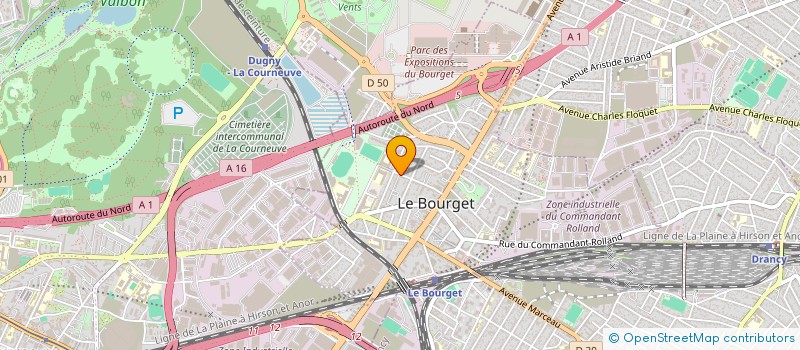 localisation de l'entreprise SYND.COPR. RES DES AIGLES 93 LE BOURGET à LE BOURGET