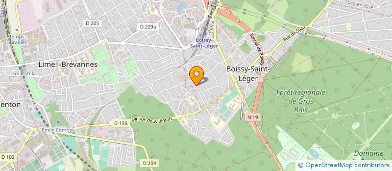 localisation de l'entreprise SYND.COPR. RES EDMOND ROSTAND à BOISSY-SAINT-LEGER
