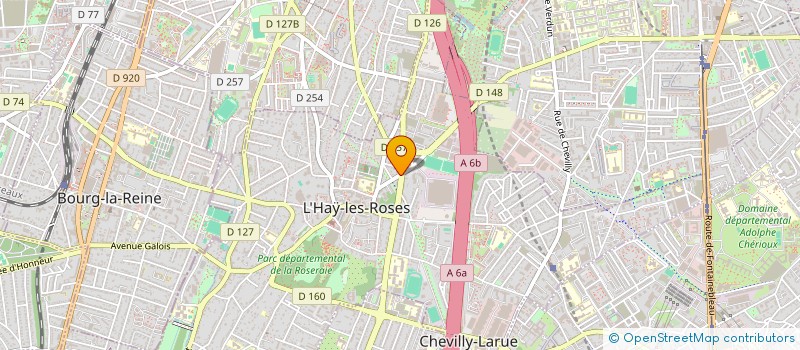 localisation de l'entreprise SYND.COPR. RES IDF MOZART 10 12 RUE ARNO à L'HAY-LES-ROSES