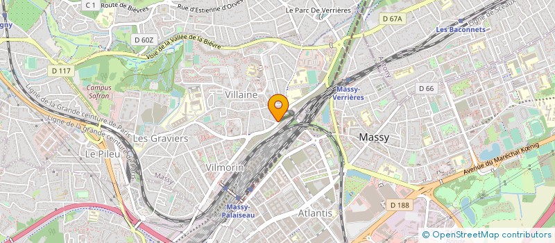 localisation de l'entreprise SYND.COPR. RES LA BERGERIE AV. DU PDT S à MASSY