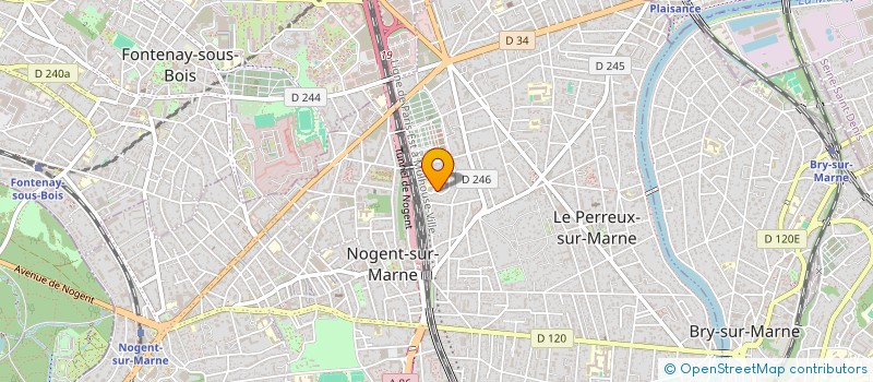 localisation de l'entreprise SYND.COPR. RES LE CLOS THILLARD  LE PERREUX-SUR-MARNE