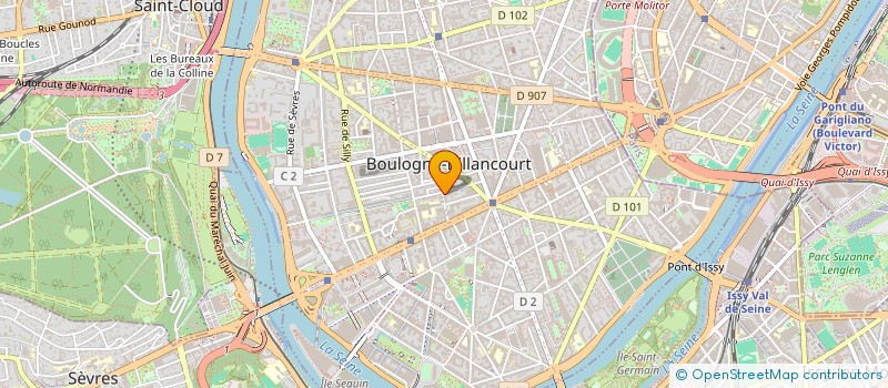 localisation de l'entreprise SYND.COPR. RES LE ROUVRAY 6 RUE D ISSY 9 à BOULOGNE-BILLANCOURT