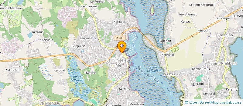 localisation de l'entreprise SYND COPR RES LE TREHO  LA TRINITE-SUR-MER