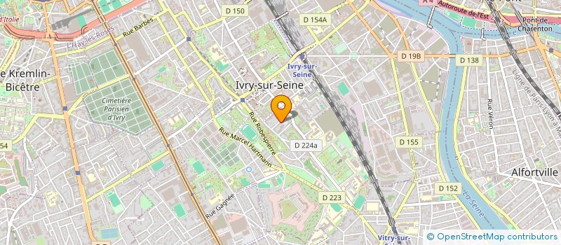 localisation de l'entreprise SYND.COPR. RES LE ZENITH 1 9 RUE CLAUDE à IVRY-SUR-SEINE