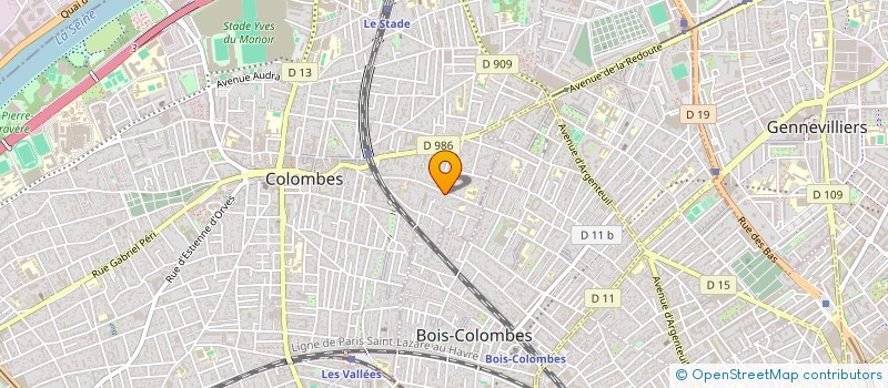localisation de l'entreprise SYND.COPR. RES. LES MARECHAUX 30 R MUR à COLOMBES