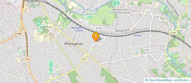 localisation de l'entreprise SYND.COPR. RES MAGNOLIA 23 RUE D YERRES à MONTGERON