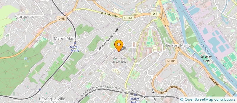 localisation de l'entreprise SYND.COPR. RES MIRACOUR 9 AV AUG RENOIR  MARLY-LE-ROI