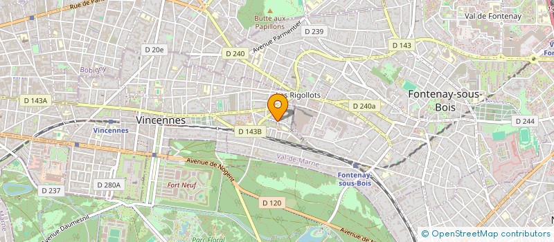 localisation de l'entreprise SYND.COPR. RES POMMIERS 13 RUE POMMIERS à VINCENNES