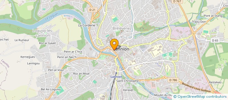 localisation de l'entreprise SYND COPR RES ST YVES  LANNION