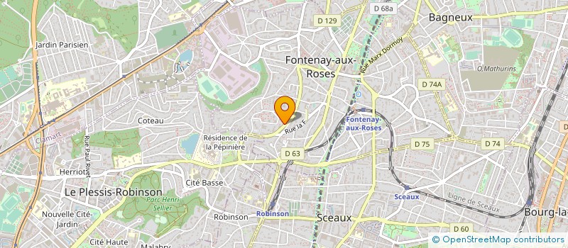 localisation de l'entreprise SYND.COPR. RESIDENCE CLOS VERT  92 FONTE à FONTENAY-AUX-ROSES