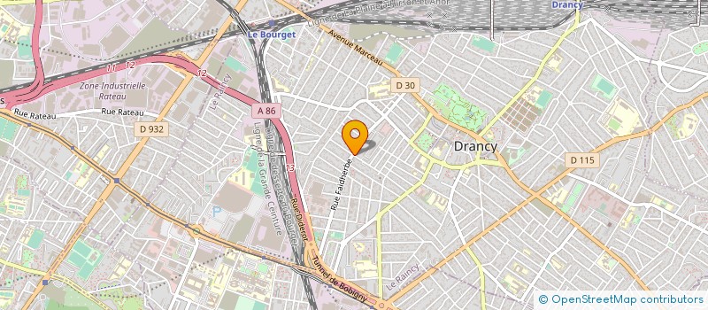 localisation de l'entreprise SYND.COPR. RESIDENCE DE L'OASIS 93 DRANC  DRANCY