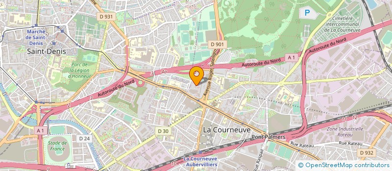 localisation de l'entreprise SYND.COPR. RESIDENCE DU PARC 93 LA COURN à LA COURNEUVE