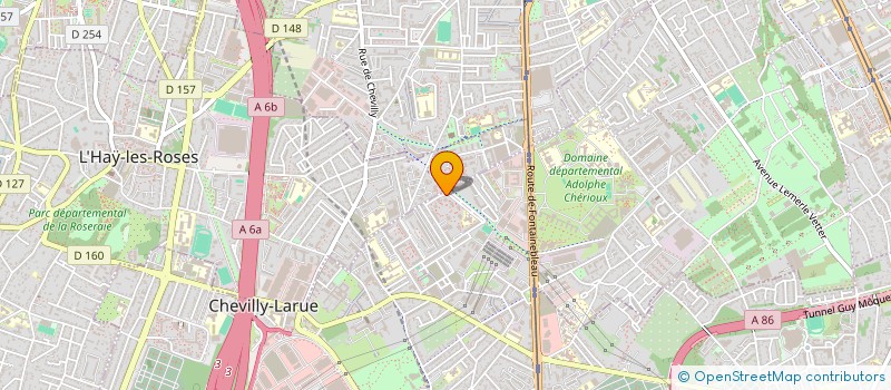 localisation de l'entreprise SYND. COPR. RESIDENCE LA SAUSSAIE  CHEVILLY-LARUE