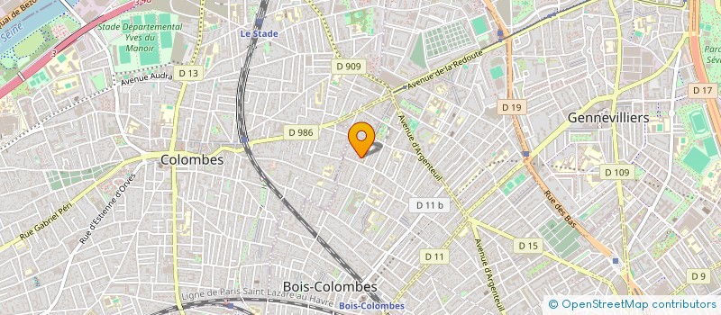 localisation de l'entreprise SYND COPR RESIDENCE LE GRAND ANGLE 10 PLACE DE LA RENAISSANCE 92270 BOIS COLOMBES à BOIS-COLOMBES