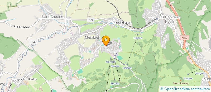 localisation de l'entreprise SYND. COPR. RESIDENCE MONT D'OR  METABIEF