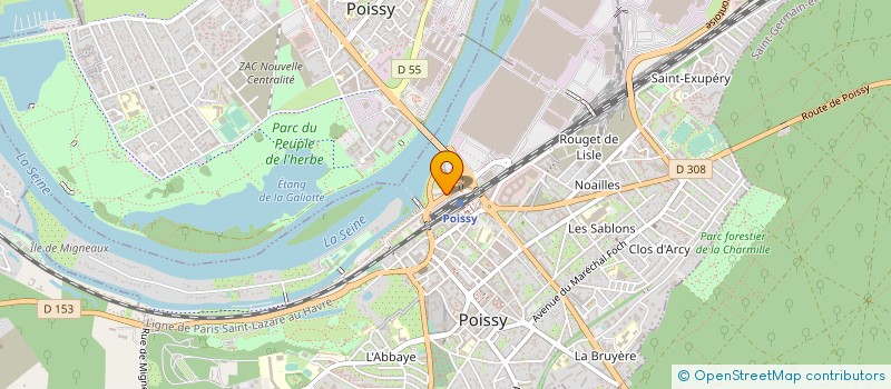 localisation de l'entreprise SYND COPR RESIDENCE OEUVRE ADOPTIVE  POISSY