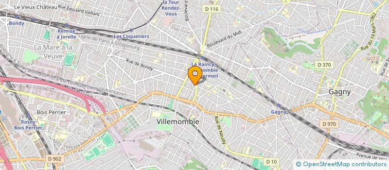 localisation de l'entreprise SYND.COPR RESIDENCE OUTREBON  VILLEMOMBLE