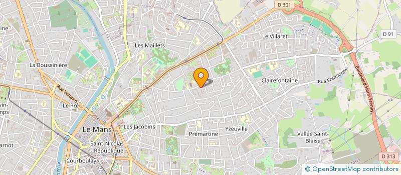 localisation de l'entreprise SYND COPR TERRASSES MAJORELLE 8 RUE ISAAC 72000 LE MANS  LE MANS