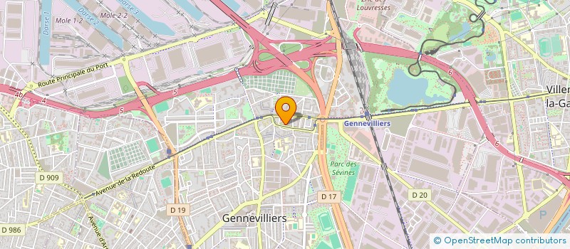 localisation de l'entreprise SYND COPR VECHAMBRE JEANNE à GENNEVILLIERS