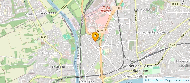 localisation de l'entreprise SYND.COPR. VERGERS DE CONFLANS  CONFLANS-SAINTE-HONORINE