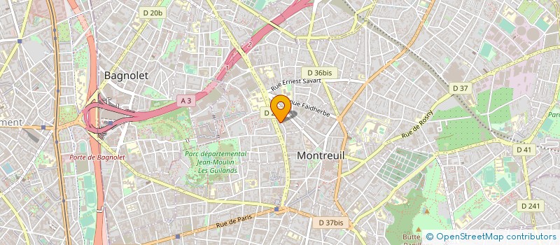 localisation de l'entreprise SYND COPR VILLIERS QUARTIER à MONTREUIL
