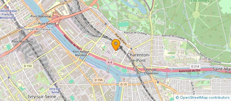 localisation de l'entreprise SYND.COPRIETAIRES 30-34 RUE DE BORDEAUXX  CHARENTON-LE-PONT