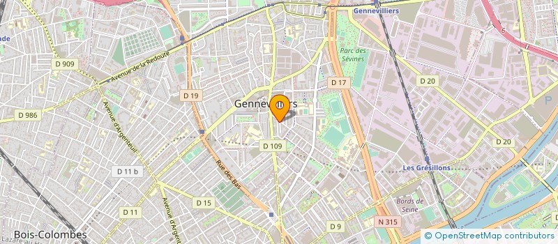 localisation de l'entreprise SYND COPRO 008T AV CHANDON à GENNEVILLIERS