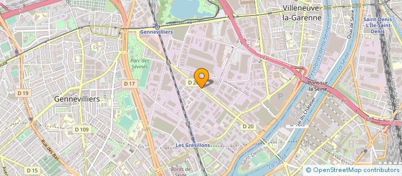 localisation de l'entreprise SYND COPRO 009 AV LOUIS ROCHE à GENNEVILLIERS