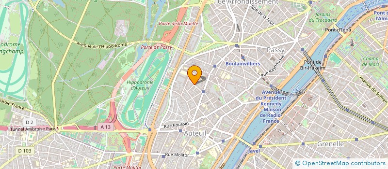 localisation de l'entreprise SYND COPRO 026-036 RUE DE L YVETTE  PARIS