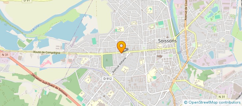 localisation de l'entreprise SYND COPRO 031 AV DE COMPIEGNE à SOISSONS