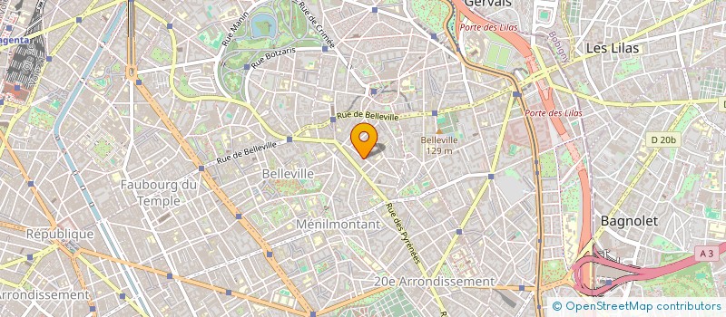 localisation de l'entreprise SYND COPRO 045 RUE DES RIGOLES  PARIS