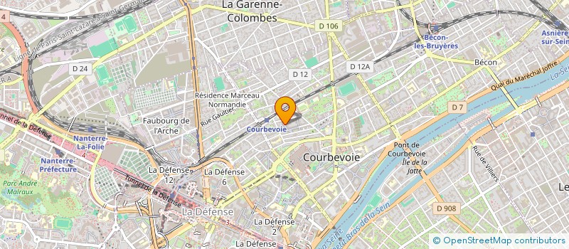localisation de l'entreprise SYND COPRO 1 3 VILLA DE LA MUSIQUE à COURBEVOIE