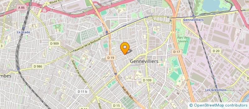 localisation de l'entreprise SYND COPRO 1 A 32 R TOULGOAT à GENNEVILLIERS