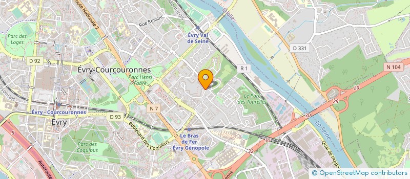 localisation de l'entreprise SYND COPRO 1 A 42 RUE A DAUDET  EVRY-COURCOURONNES