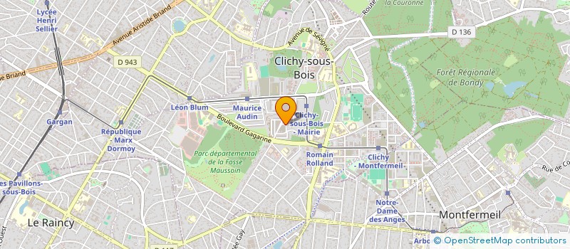 localisation de l'entreprise SYND COPRO 1 ALL RENE DESCARTES à CLICHY-SOUS-BOIS