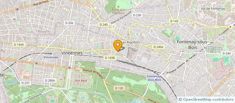 localisation de l'entreprise SYND COPRO 1 AU 7 RUE DES POMMIERS  VINCENNES