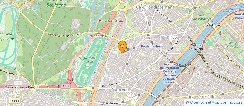 localisation de l'entreprise SYND COPRO 1 BIS RUE MALLET STEVENS  PARIS