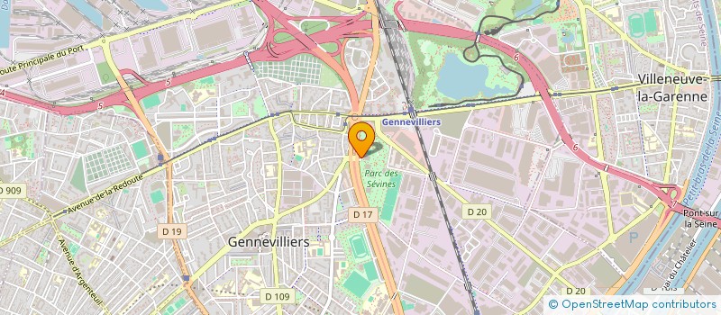 localisation de l'entreprise SYND COPRO 1 R CHARLES LACOSTE à GENNEVILLIERS