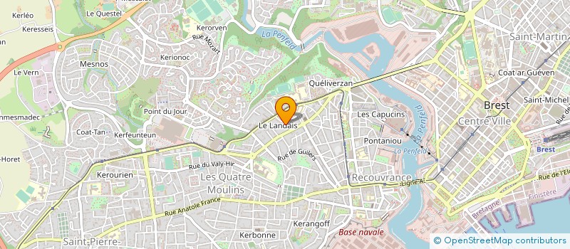 localisation de l'entreprise SYND COPRO 1 RUE AMIRAL BAUDIN à BREST