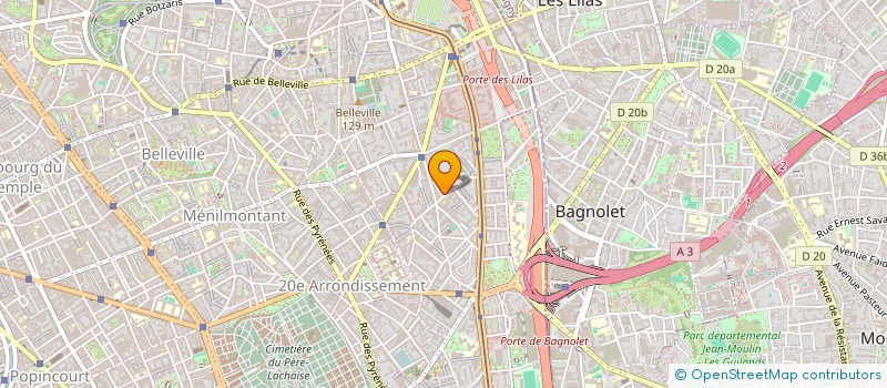 localisation de l'entreprise SYND COPRO 1 RUE DARCY 75020 PARIS  PARIS