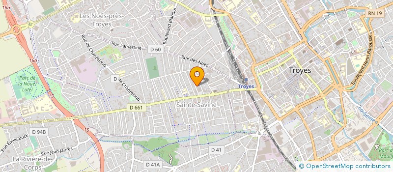 localisation de l'entreprise SYND COPRO 1 RUE DE L'UNION  SAINTE-SAVINE