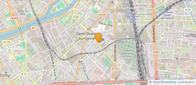 localisation de l'entreprise SYND COPRO 1 RUE DES MARRONNIERS à SAINT-OUEN-SUR-SEINE