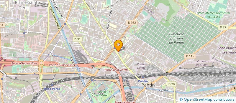 localisation de l'entreprise SYND COPRO 1 RUE GABRIELLE JOSSERAND  PANTIN